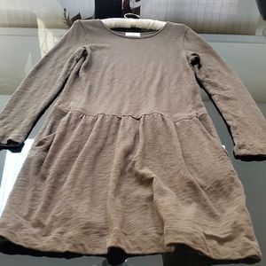 Anthropology khaki size S regular low waist 100% cotton dress
